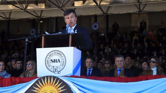 la rural a macri, sin vueltas: las retenciones se terminan en 2020
