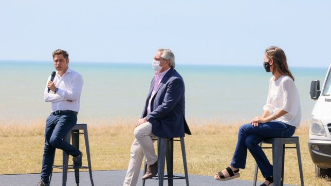 alerta covid: kicillof, con bunker en el mar y gabinete ambulante y militante