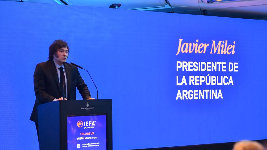 El presidente Javier Milei expone sus ideas ante el empresariado