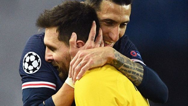 Messi, Di María y Maxi Rodríguez, así en la cancha como en los negocios