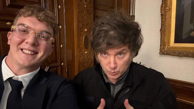 Javier Milei con Hayden Davis y el apoyo a las pymes