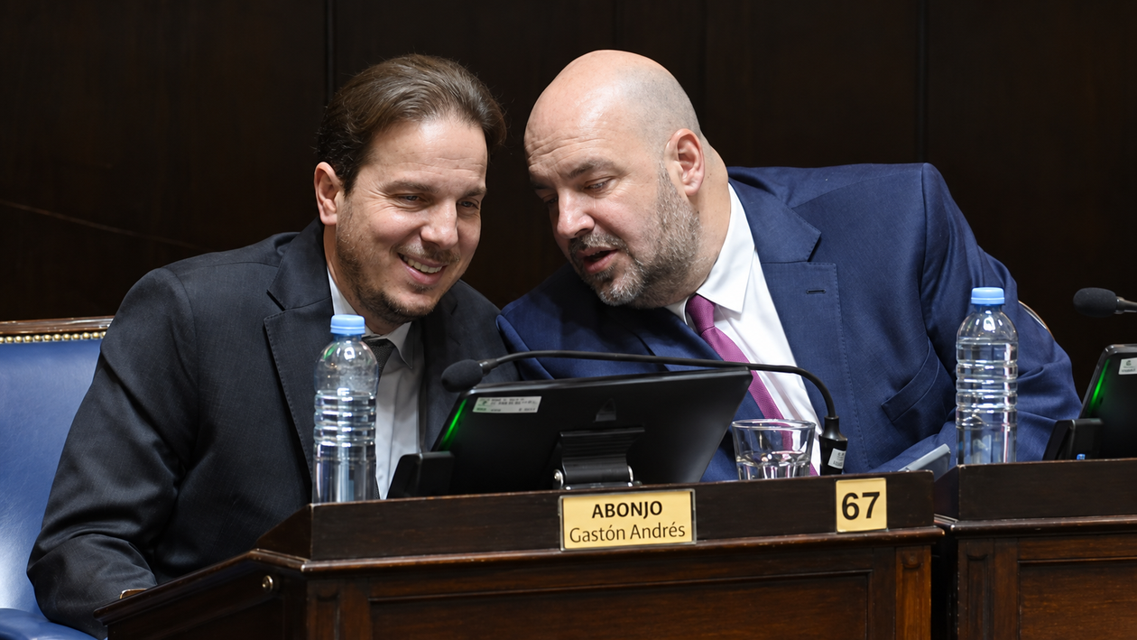 Gastón Abonjo y Alejandro Carrancio, antes de la fractura en La Libertad Avanza