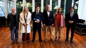 Javier Milei y la mesa de enlace en La Rural.