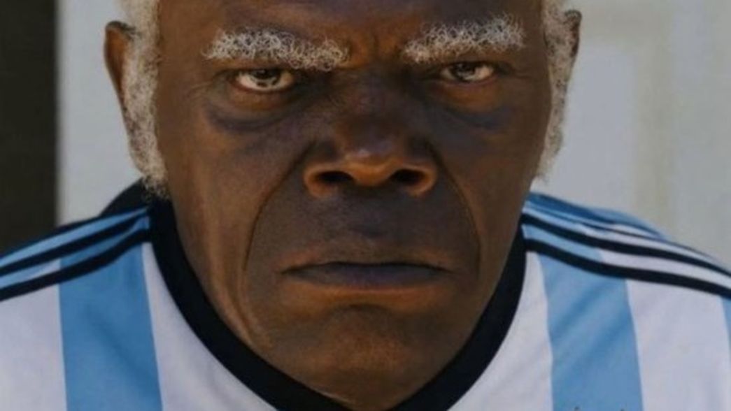 Una imagen construida para convocar a no alentar en el Mundial por Argentina, señalado como el país más racista del mundo.&nbsp;