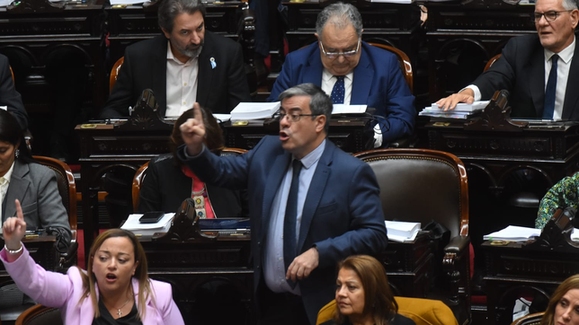 Germán Martínez, jefe del bloque Unión por la Patria.