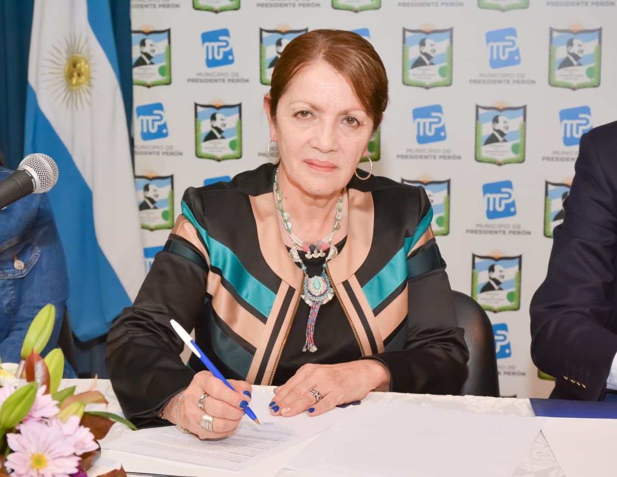Blanca Cantero, intendenta massista de Presidente Perón.