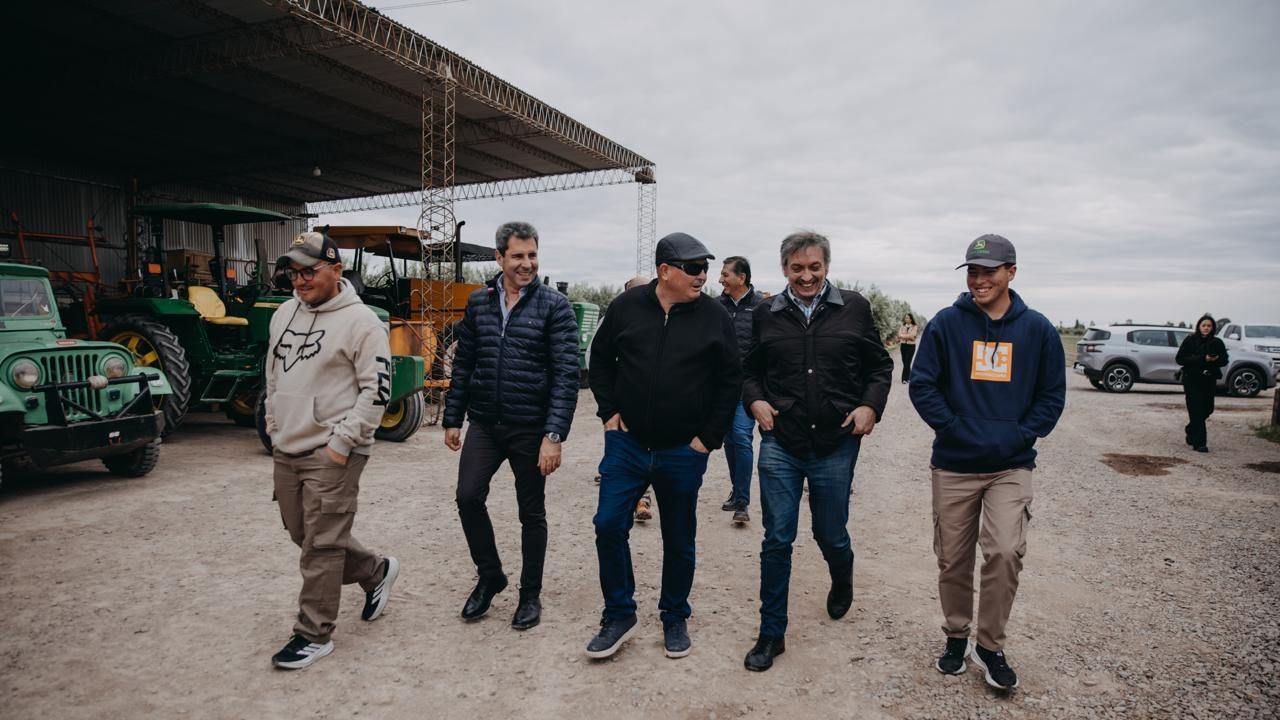 Máximo Kirchner recorrió San Juan junto a Sergio Uñac y visitó el interior provincial