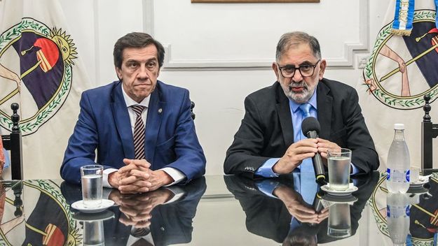El gobernador de Jujuy Carlos Sadir con el intendente Raúl Chuli Jorge.