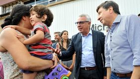 Zamora y Arroyo participaron de la entrega de tarjetas AlimentAR en Tigre