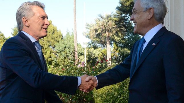 macri se reune con pinera para afianzar el vinculo comercial