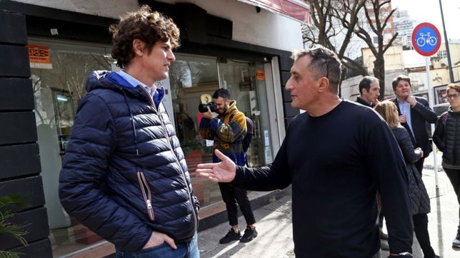 larreta, lammens y tombolini, tres canas para pescar en la pecera lousteau