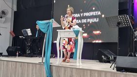 La pastora evangélica Andrea Almirón, candidata de Javier Milei en Tierra del Fuego
