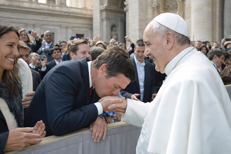 Jorge OReilly y Jorge Bergoglio, papa