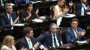 El bloque Hacemos Coalición Federal, durante el debate de la ley ómnibus.&nbsp;