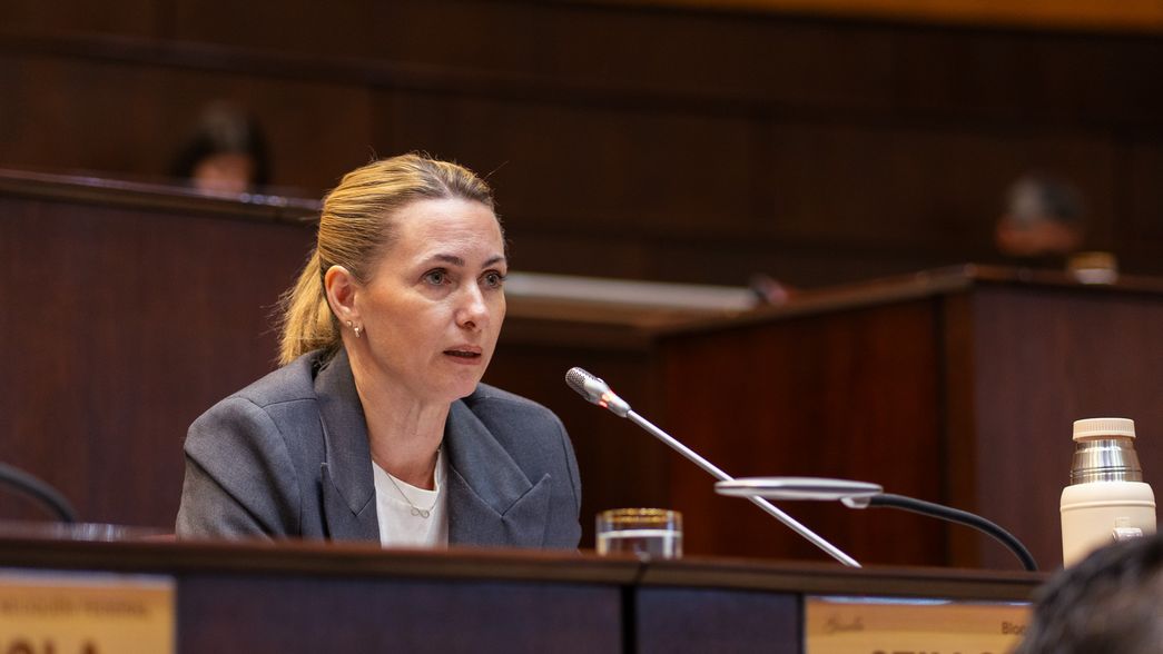 Gisselle Stillger, legisladora y presidenta de Arriba Neuquén.&nbsp;