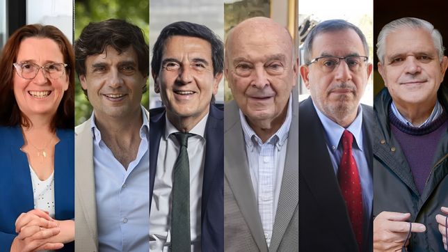 Los mandriles: Dal Poggeto, Lacunza, Melconian, Cavallo, Maslatón y López Murphy. 