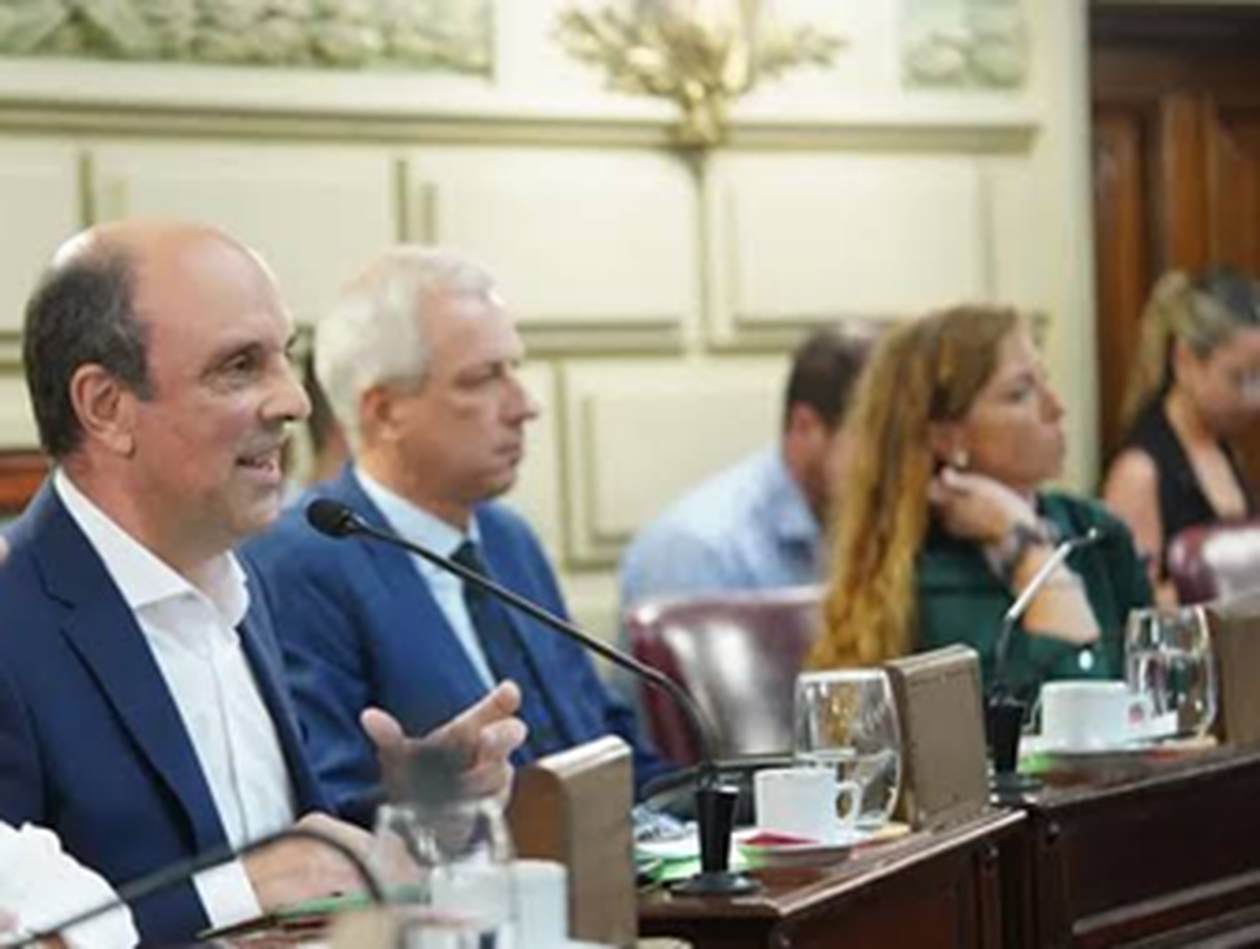 Parte del bloque de la UCR en la Cámara de Diputados de Santa Fe.
