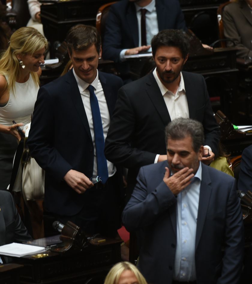 Cristian Ritondo, con el bloque PRO en Diputados, que representa a Mauricio Macri.&nbsp;
