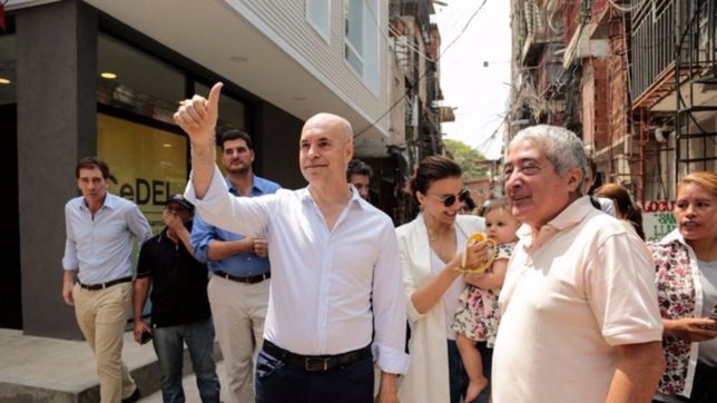 larreta inauguro su propia oficina en la villa 31