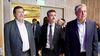 Los gobernadores Alberto Weretilneck (Río Negro) y Rolando Figueroa (Neuquén) con el titular del CFI, Ignacio Lamothe.&nbsp;