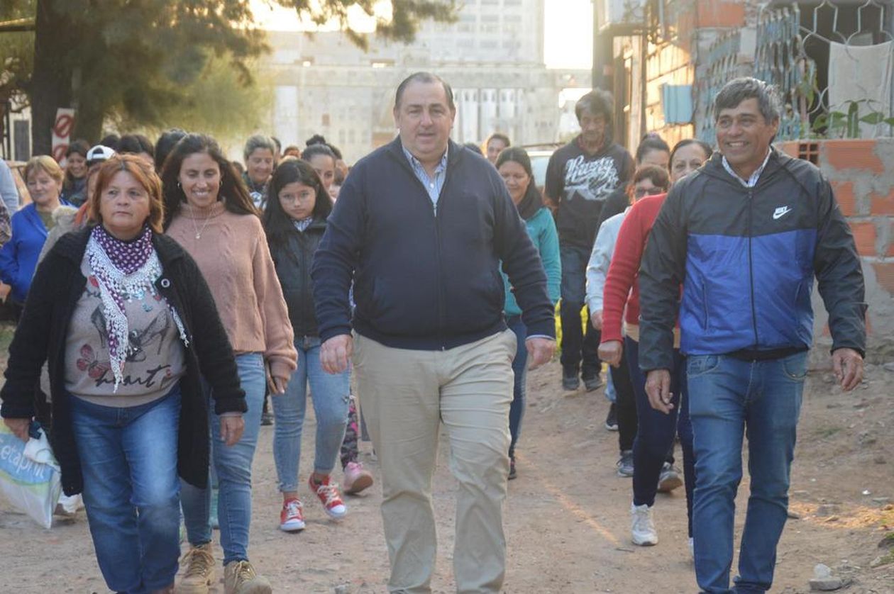 Juan Pablo Poletti, durante la campaña que lo catapultó a la intendencia de Santa Fe.