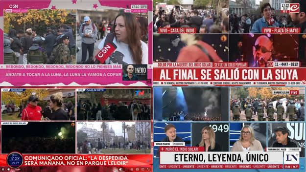 fuerte operativo de seguridad unificado en la casa rosada por la misa ricotera para despedir al indio solari fuerte operativo de seguridad unificado en la casa rosada por la misa ricotera para despedir al indio solari