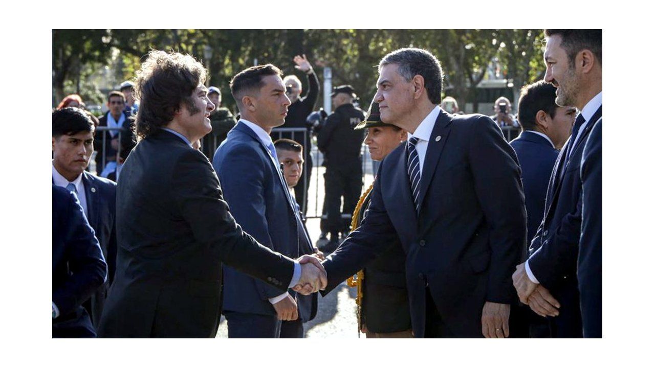 Javier Milei y Jorge Macri.&nbsp;