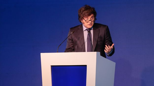 Javier Milei en el Coloquio de IDEA