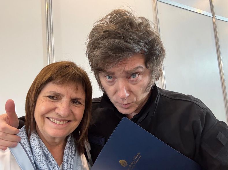 Patricia Bullrich y Javier Milei