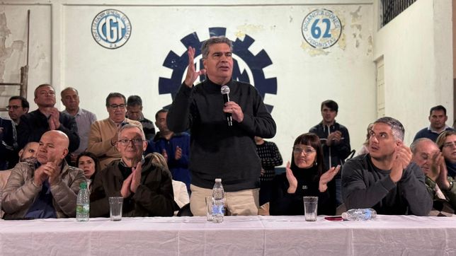 Jorge Capitanich, en el encuentro en la UOM de Chaco: demostración de fuerza con municipios y sindicatos.