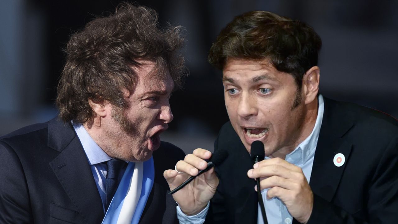 Javier Milei versus Axel Kicillof, la simbiosis en el conflicto.