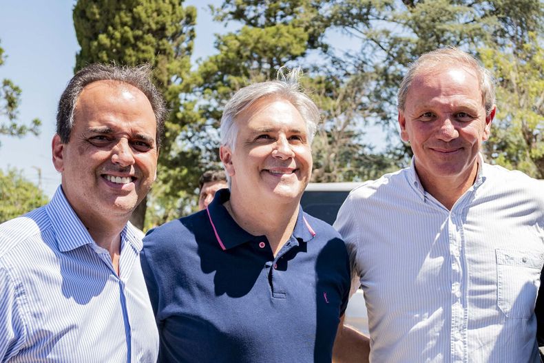 Juan Manuel Llamosas, Martín Llaryora y Guillermo de Rivas, el tridente cordobesista que peleará la sucesión en Río Cuarto.
