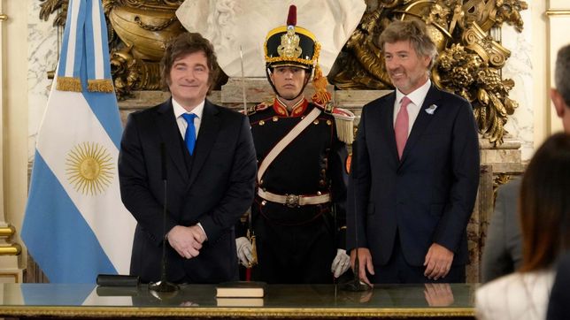 Javier Milei y Juan Bautista Mahiques.