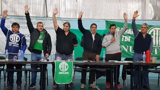 ate lanzo un paro patagonico por despidos en rio turbio