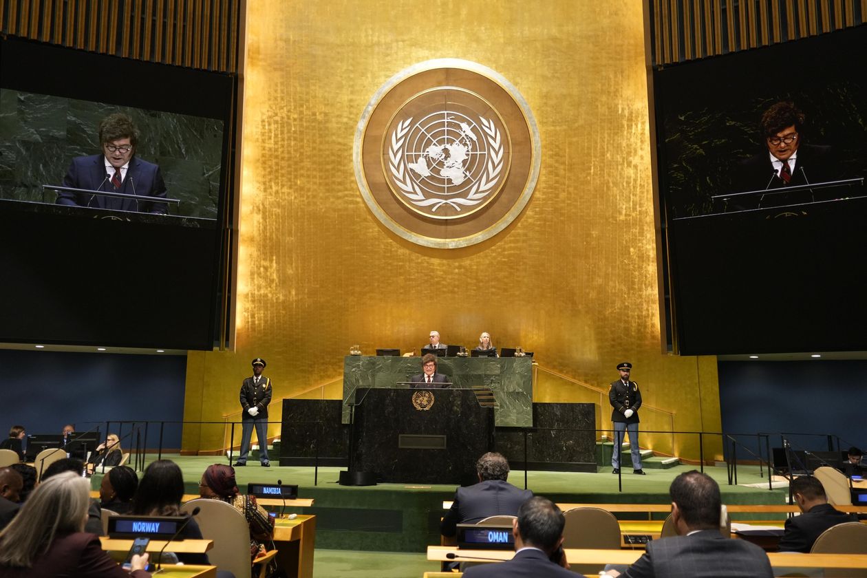 Javier MIlei en la ONU.