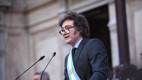Javier Milei en el Congreso.