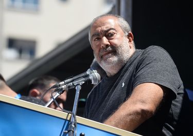 Héctor Daer durante el paro del 24 de enero que convocó la CGT.
