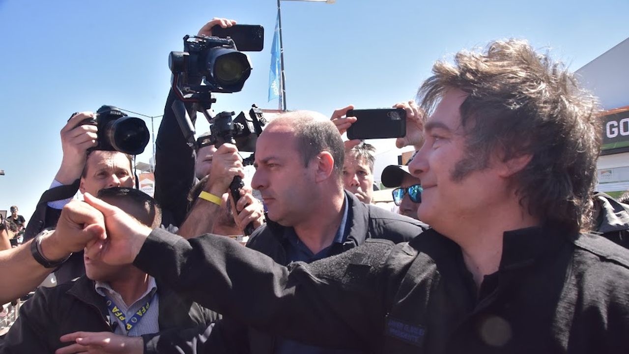 Javier MIlei en Expoagro. 