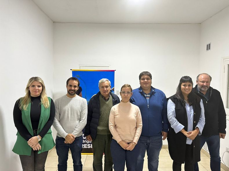 Francisco Torroba encabeza la lista de Horacio Rodríguez Larreta en La Pampa: lo respaldan la senadora Victoria Huala, el diputado nacional Martín Maquieyra y el senador nacional Daniel Kroneberger.