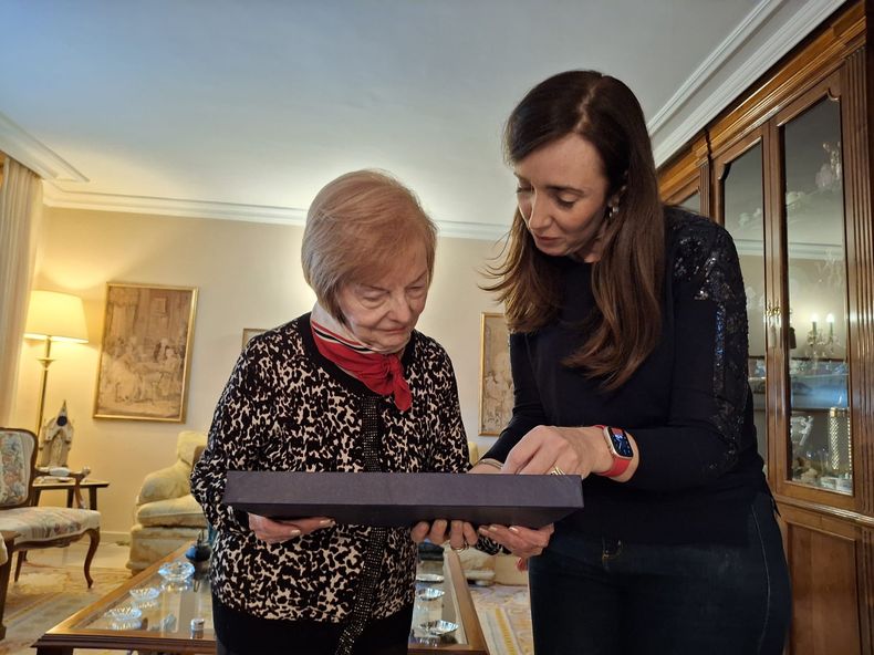 Victoria Villarruel se reunió con Isabel Martínez de Perón