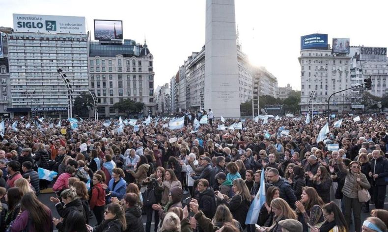 Marcha a favor de Macri