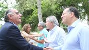 Darío Capitani recibe a la comitiva de la Región Centro.