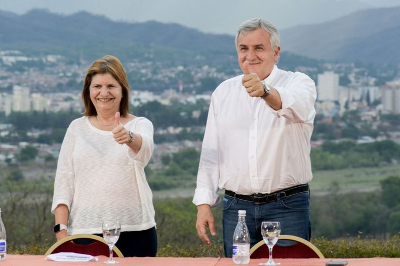 Patricia Bullrich y Gerardo Morales