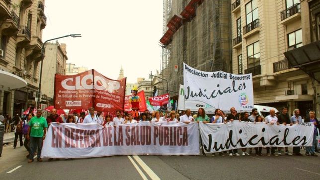 paro a vidal de medicos y judiciales: acusan condiciones salariales ?alarmantes?