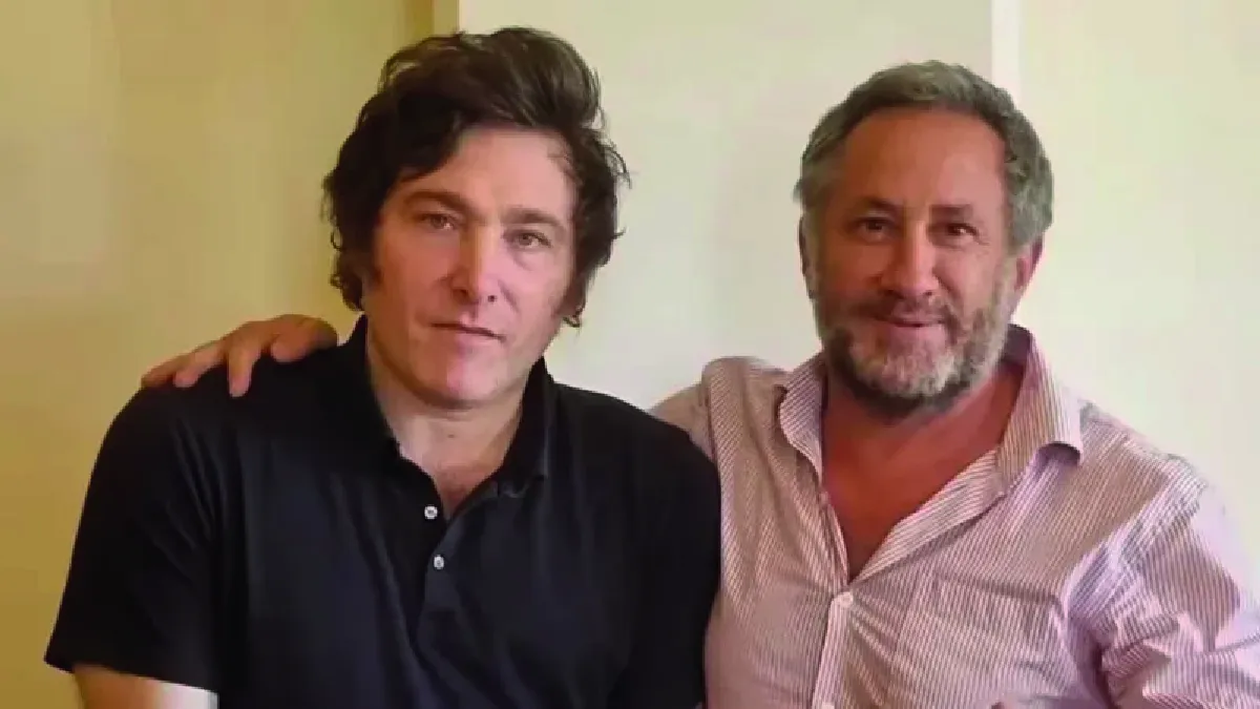 Pablo de la Torre y Javier Milei.
