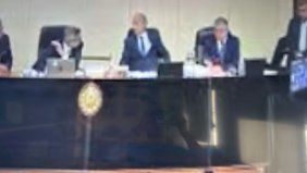 Borrosa. Llamó la atención la pésima calidad de la transmisión de la audiencia de CFK.