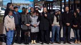 Otra vez y en pleno acto, Magario le reclamó a Macri la deuda con La Matanza