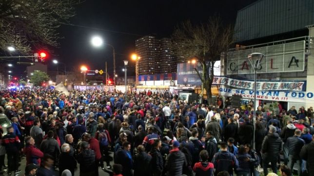 la marcha de la bronca acelera la carrera electoral en san lorenzo