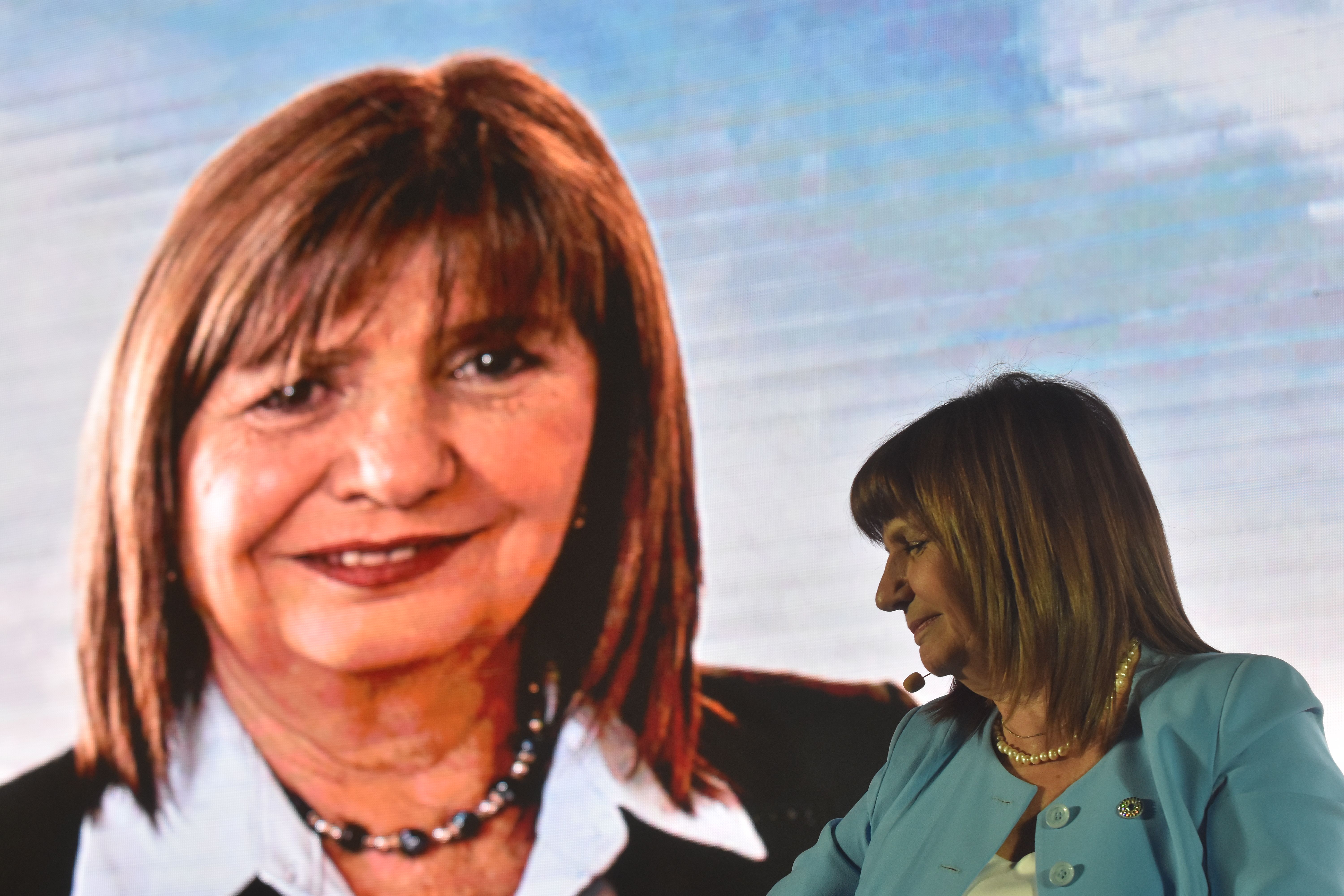Bullrich en la presentación de su libro. FOTO: Pablo Cuarterolo.