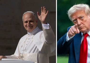 El papa León XIV y Donald Trump